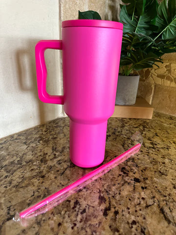 40oz Pink tumbler