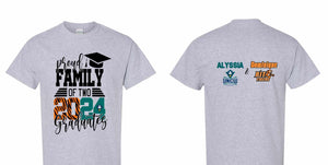 Graduation shirts for Alyssia and Dominique